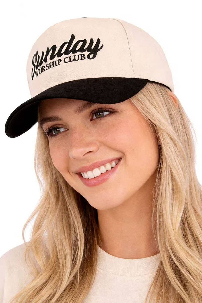 Sunday Worship Club Two Tone Cotton Hat