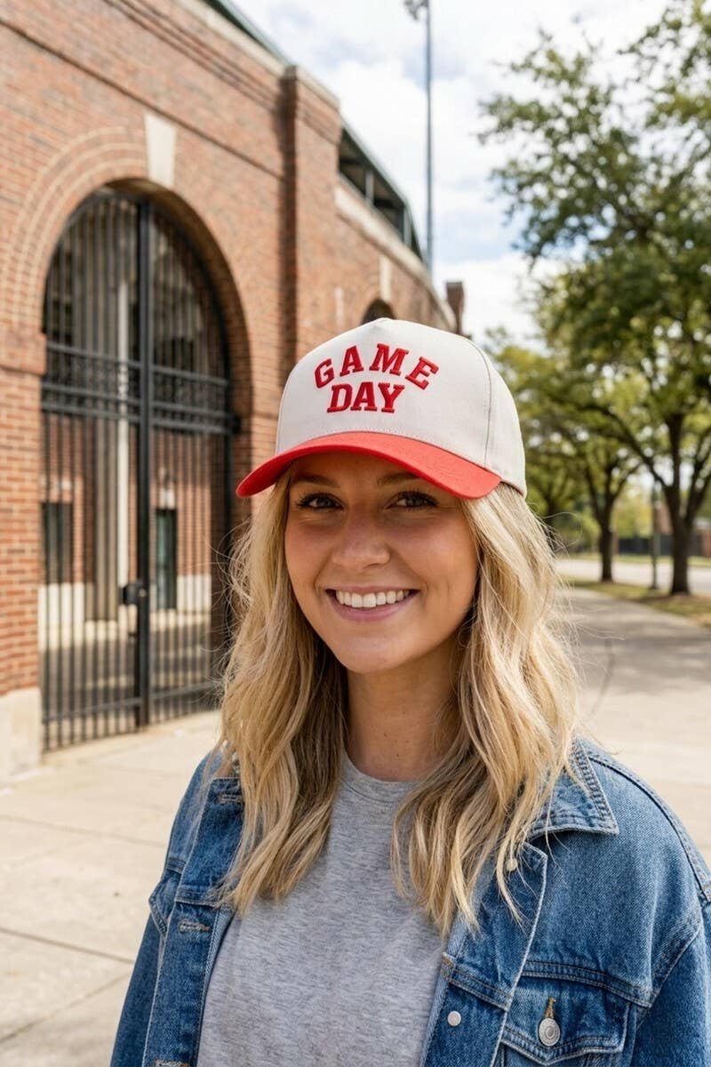 Game Day Two Tone Canvas Cotton Cap