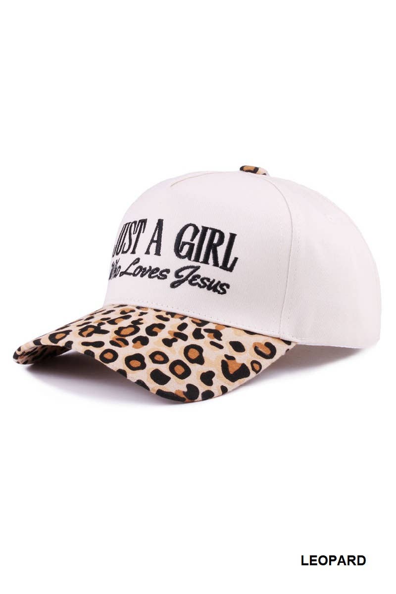 Just A Girl Who Loves Jesus Two Tone Cotton Cap