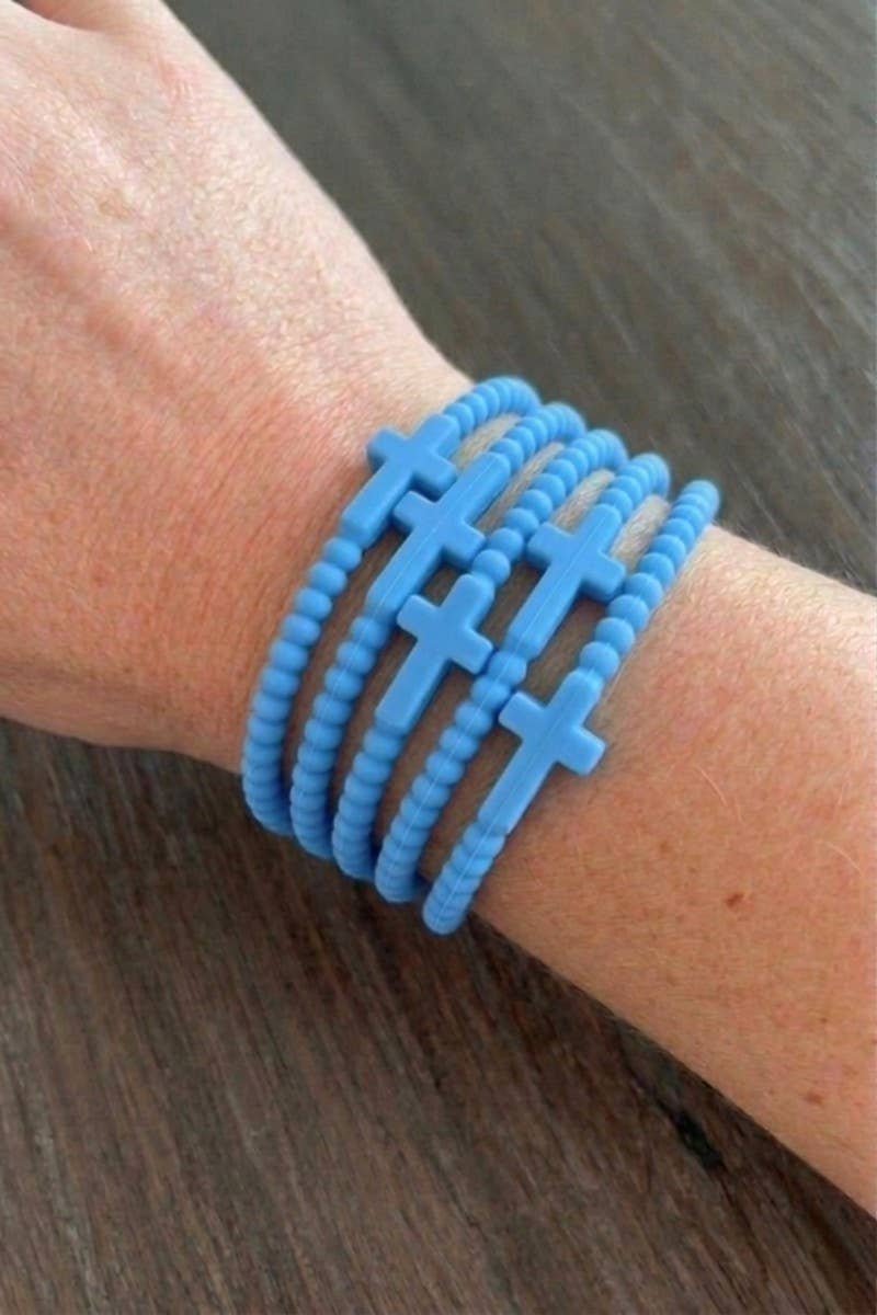 Jesus Cross Silicone Bracelet (1)