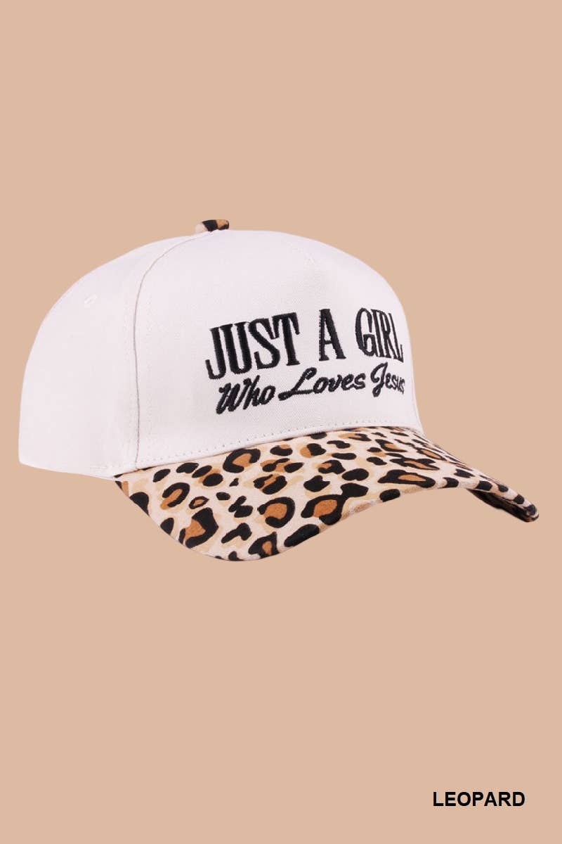 Just A Girl Who Loves Jesus Two Tone Cotton Cap