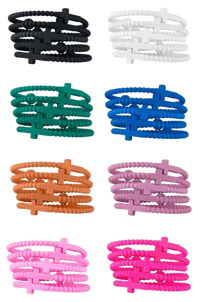 Jesus Cross Silicone Bracelet (1)