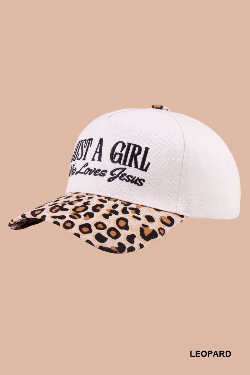 Just A Girl Who Loves Jesus Two Tone Cotton Cap