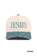 Jesus Two Tone Canvas Cotton Cap
