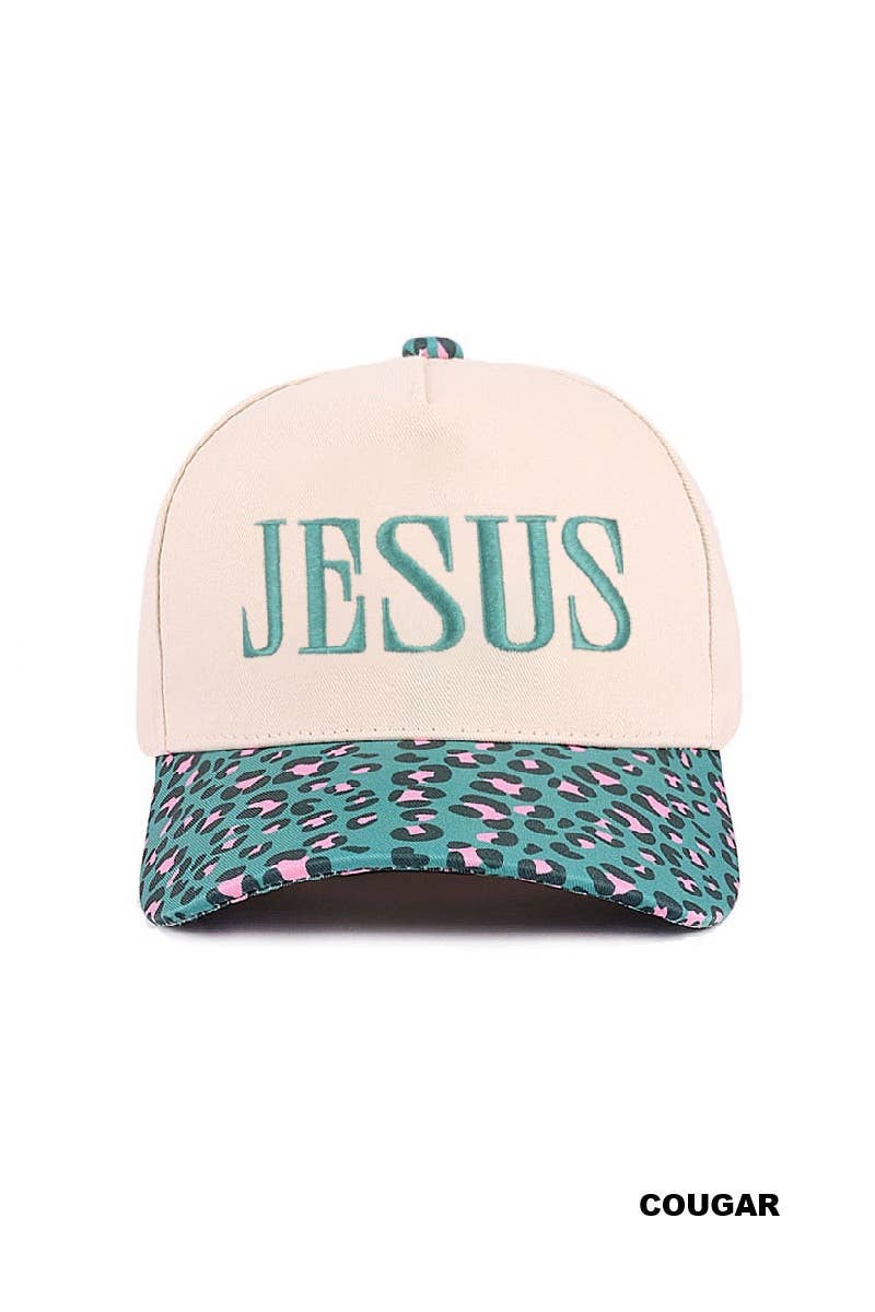 Jesus Two Tone Canvas Cotton Cap