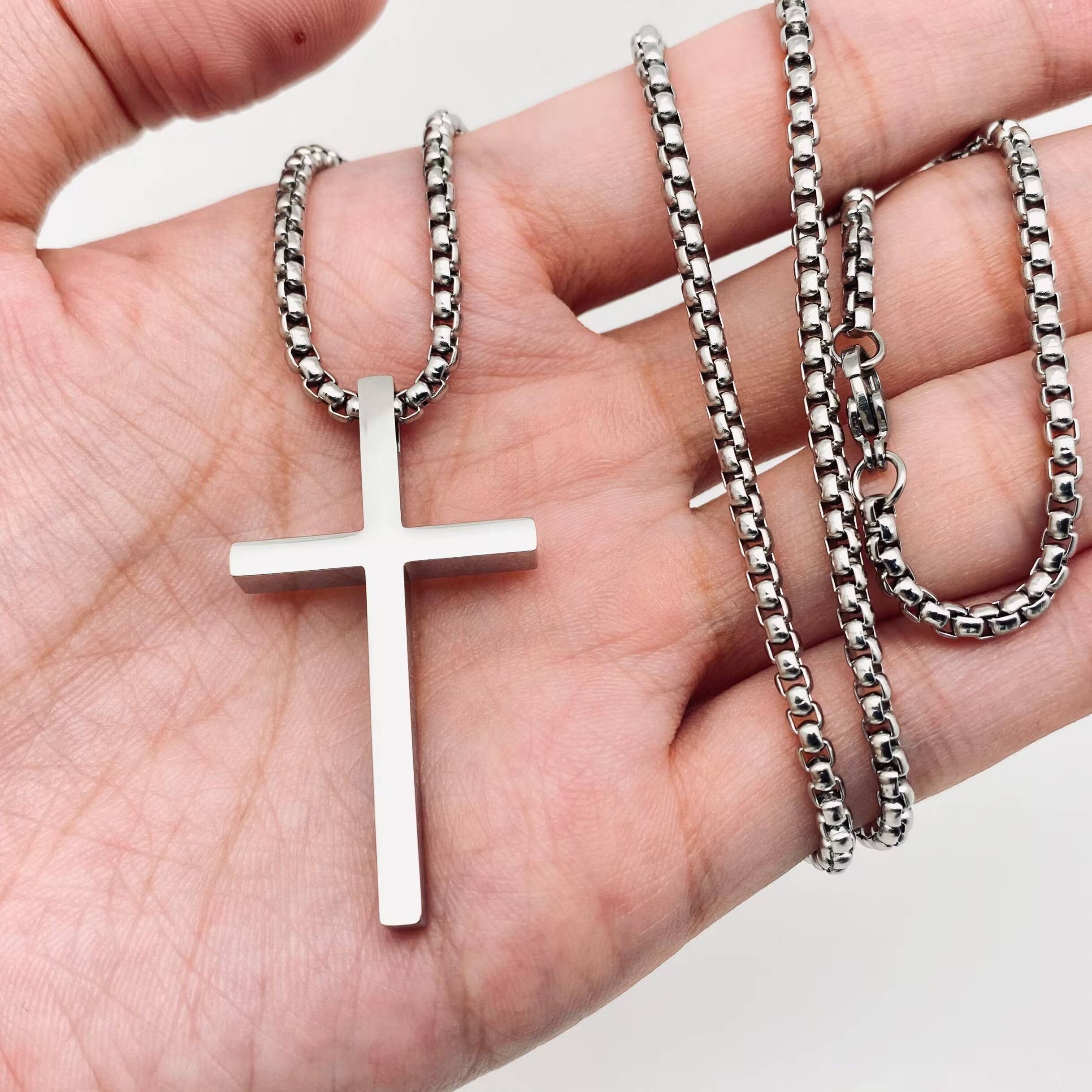 Cross Stainless Steel Pendant Necklace