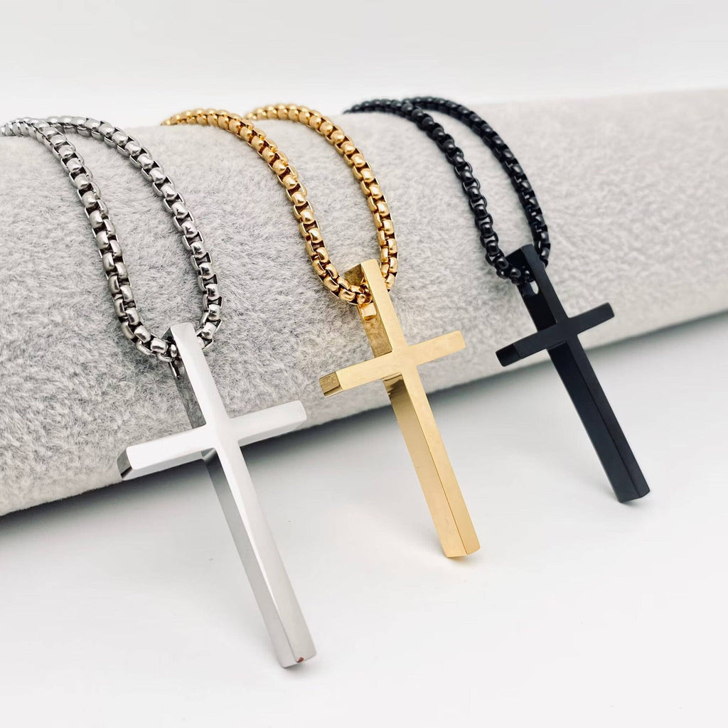 Cross Stainless Steel Pendant Necklace
