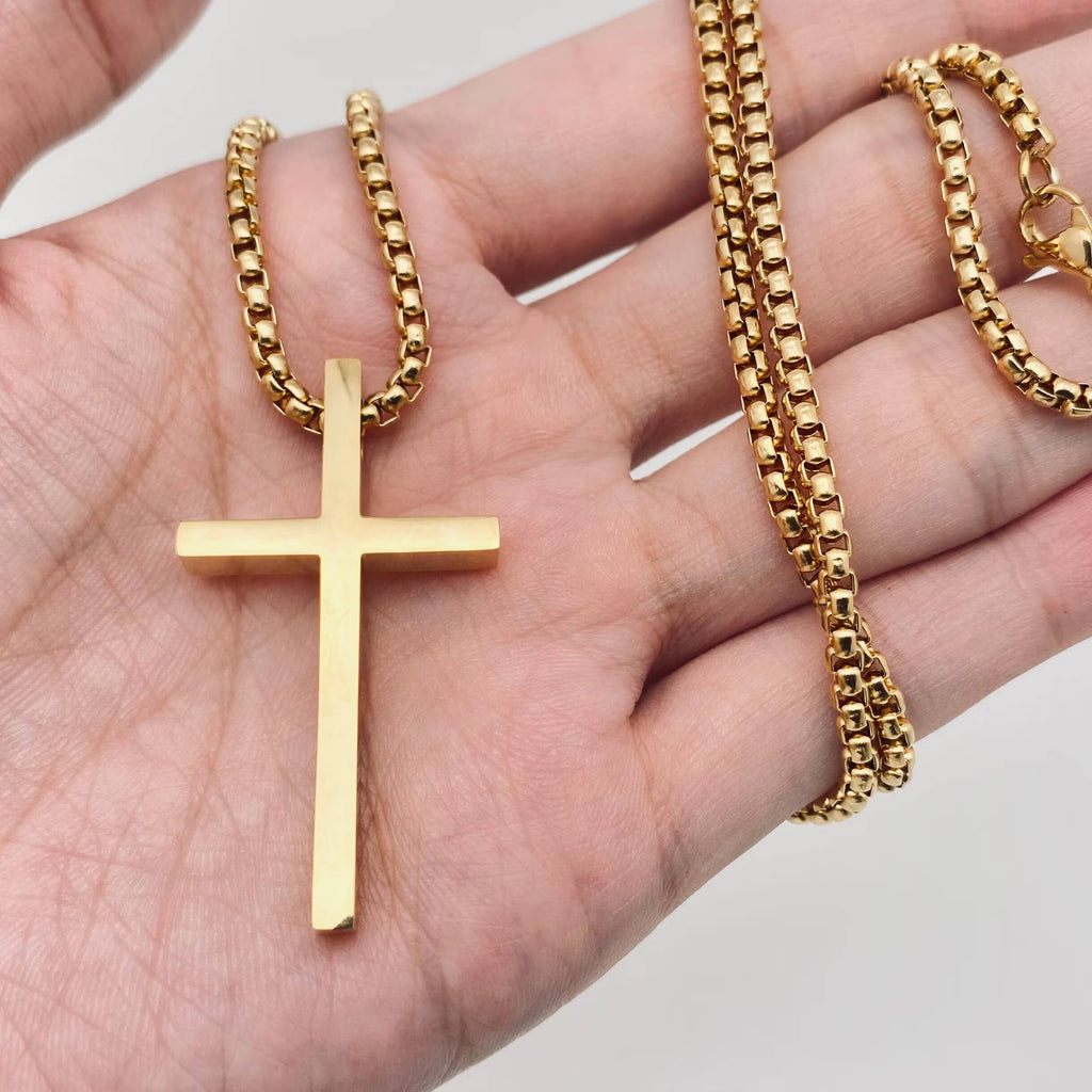 Cross Stainless Steel Pendant Necklace