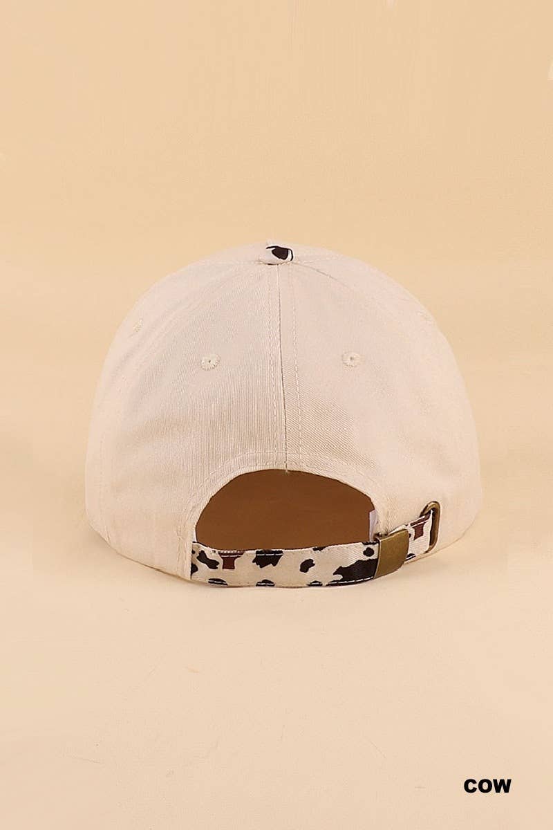 `Howdy Darlin Two Tone Canvas Cotton Cap Zenana Consgt.