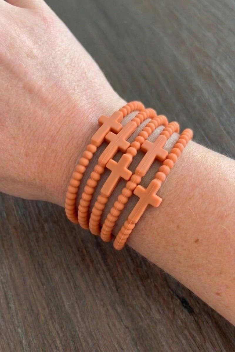 Jesus Cross Silicone Bracelet (1)