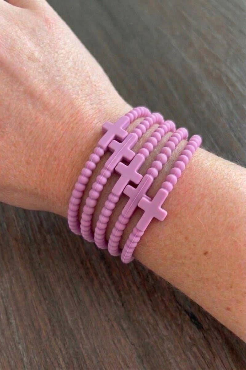 Jesus Cross Silicone Bracelet (1)