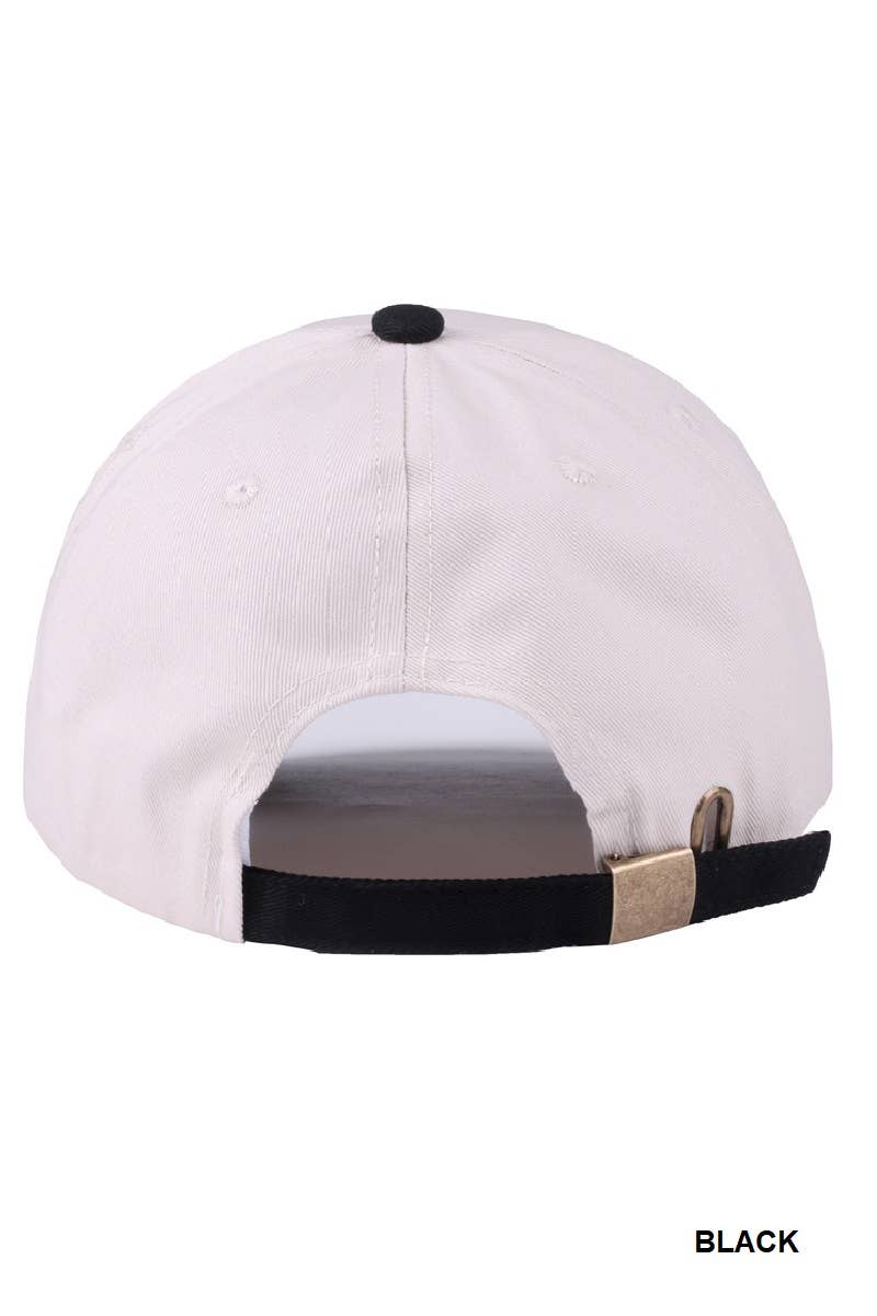 `Two Tone Canvas Baseball Cap