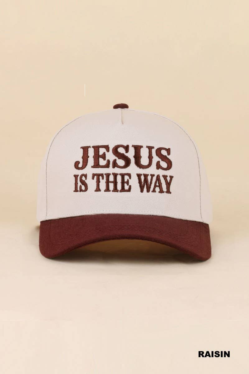 Jesus Is The Way Two Tone Snapback Hat