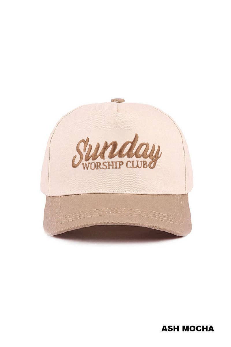 Sunday Worship Club Two Tone Cotton Hat