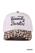 `Howdy Darlin Two Tone Canvas Cotton Cap Zenana Consgt.