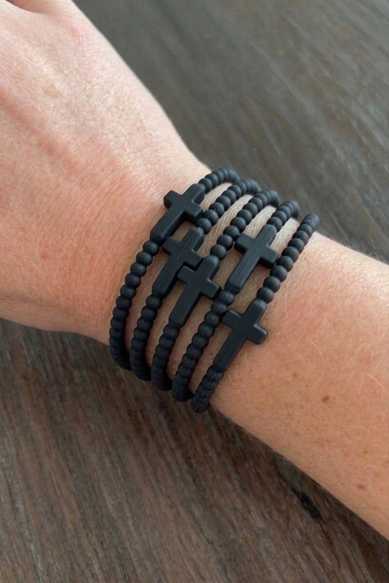 Jesus Cross Silicone Bracelet (1)