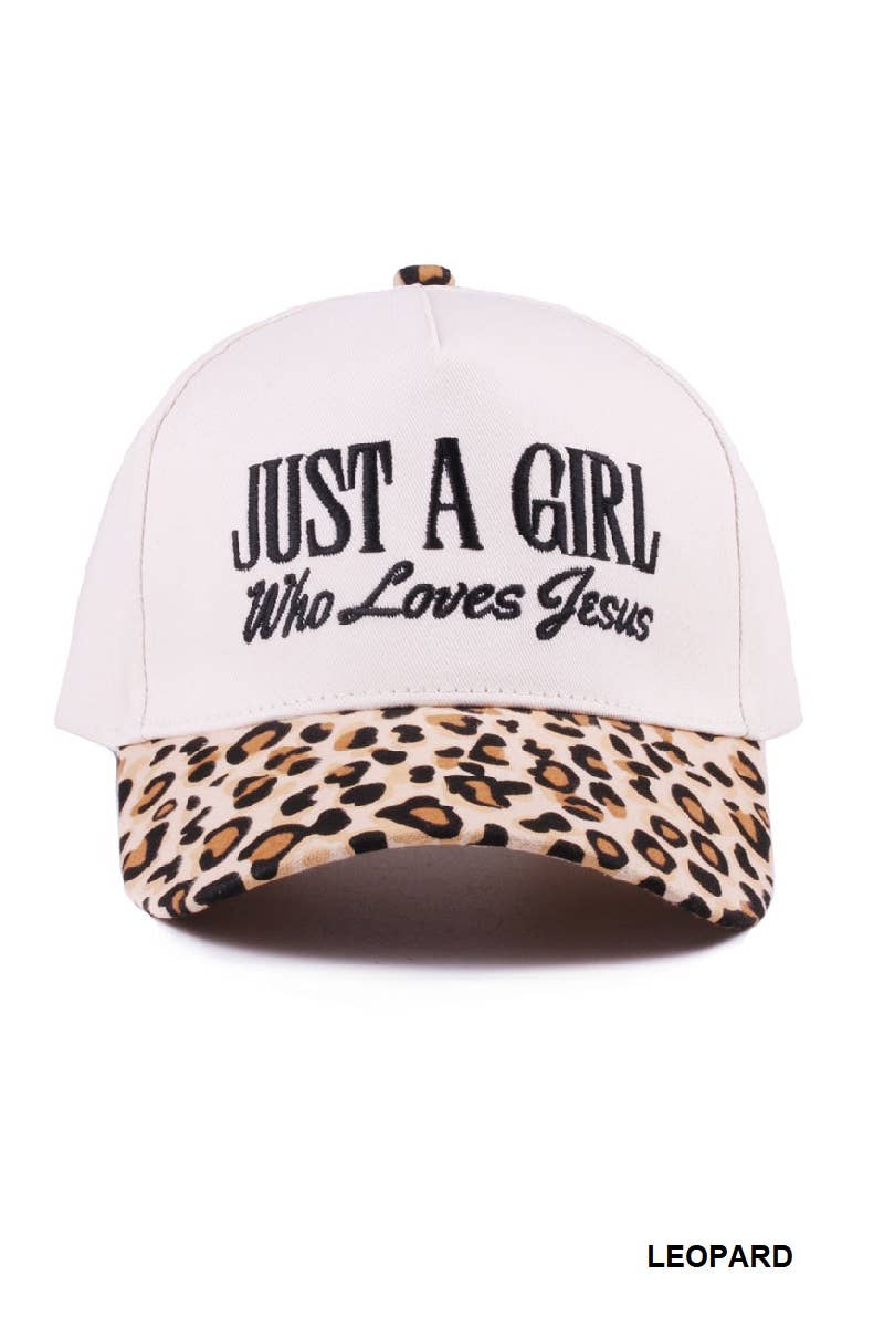 Just A Girl Who Loves Jesus Two Tone Cotton Cap