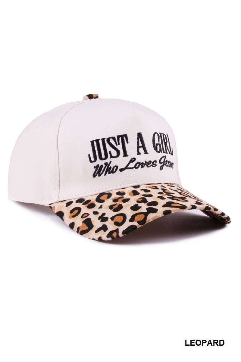 Just A Girl Who Loves Jesus Two Tone Cotton Cap
