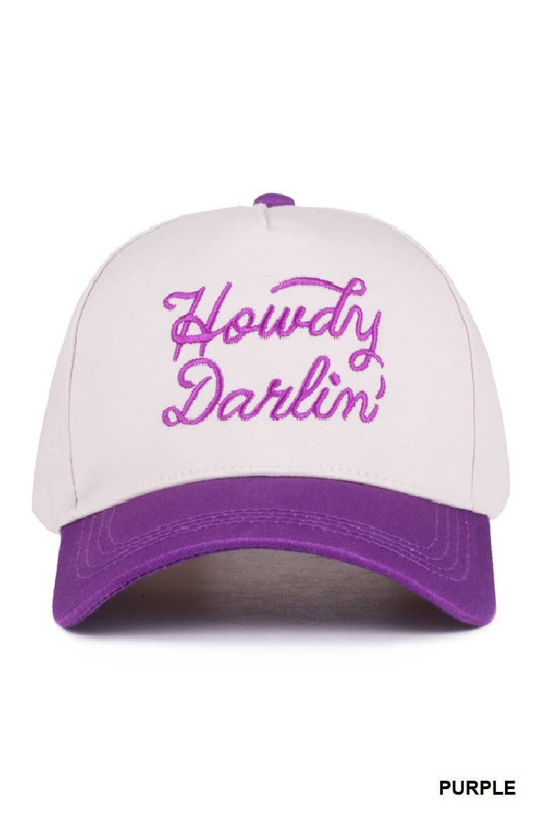 `Two Tone Canvas Baseball Cap