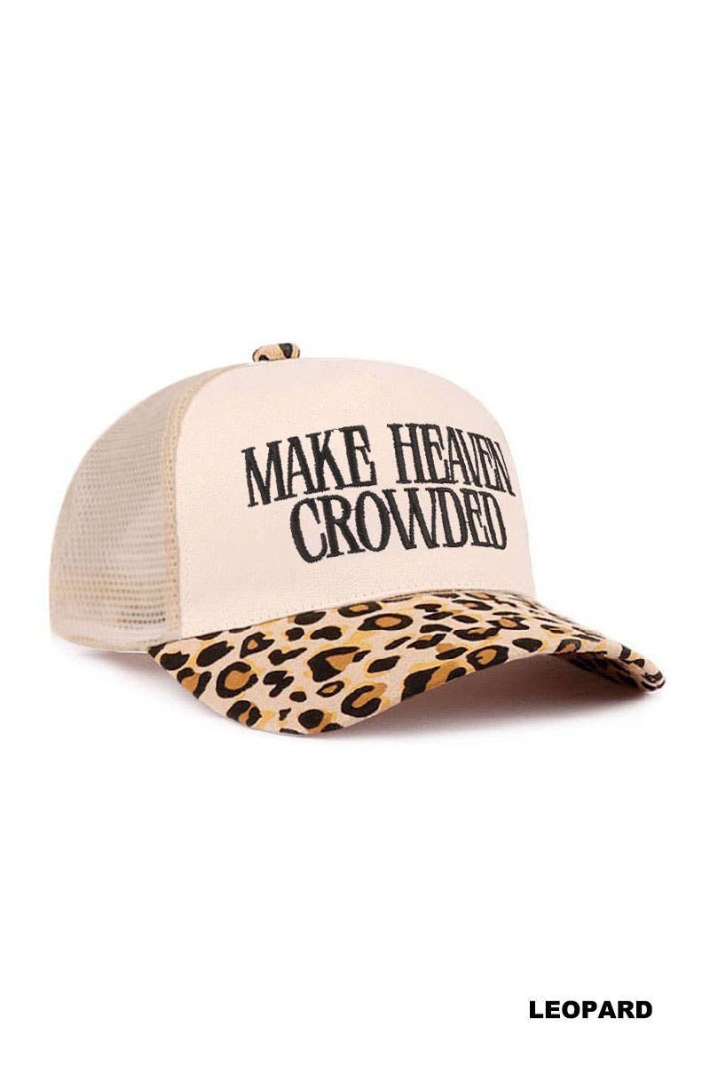 Make Heave Crowded Two Tone Mesh Snapback Hat  Zenana Consgt.